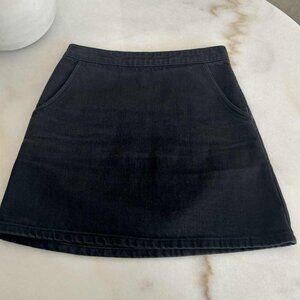Topshop Moto Denim Skirt